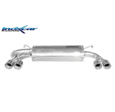 Escape trasero deportivo 2X80 X-RACE Salida Izq. + Dcha. SUBARU IMPREZA 4WD 2.5T WRX STI 08MY (300CV) 2008-- CON Homologacio