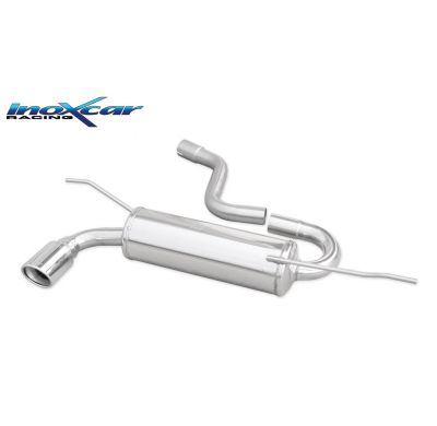 Escape trasero deportivo 1X90 X-RACE VOLKSWAGEN GOLF 5 1.9 TDI (105CV) 2004-- Ø 55 CON Homologacion Europea Inoxcar