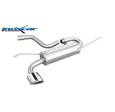 Escape trasero deportivo 1X120X80 OBLIQUO VOLKSWAGEN GOLF 5 2.0 TDI (140CV) 2004-- Ø 55 CON Homologacion Europea Inoxcar