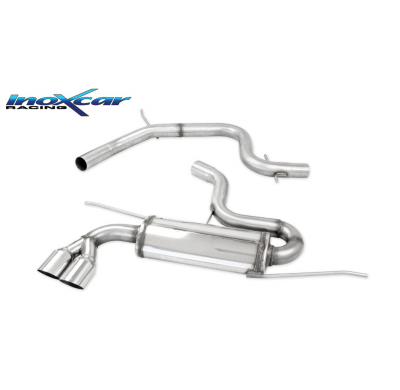 Tubo central directo+ Escape trasero 2X76 RACING Ø 63,5 VOLKSWAGEN GOLF 5 2.0 16V TFSI GTI (200CV-230CV) 2004-- Ø 65 SIN homolog