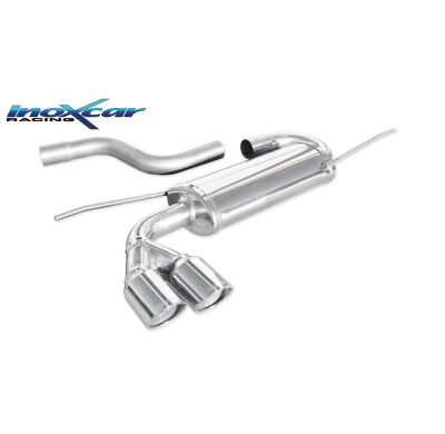 Escape trasero deportivo 2X80 X-RACE VOLKSWAGEN GOLF 6 1.4 TSI (122CV) 2008-- Ø 50 CON Homologacion Europea Inoxcar