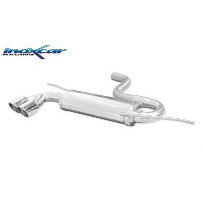 Escape trasero deportivo 2X80 X-RACE VOLKSWAGEN GOLF 6 1.4 TSI (160CV) 2009-- Ø 55 CON Homologacion Europea Inoxcar