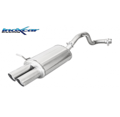 Escape trasero deportivo 2X76 RACING VOLKSWAGEN GOLF 4 1.9 TDI (90CV) 1997-- Ø 55 CON Homologacion Europea Inoxcar