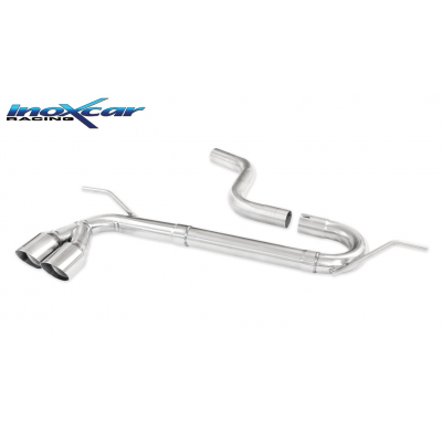 Escape trasero sin silenciador 2X80 RACING VOLKSWAGEN GOLF 7 2.0 GTD (184cv) 2013-- Ø 55 SIN homologacion Inoxcar