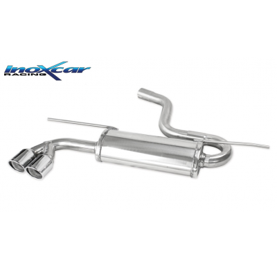 Escape trasero deportivo 2X80 X-RACE VOLKSWAGEN GOLF 7 1.4 TSI (140-150cv) 2013-- CON Homologacion Europea Inoxcar