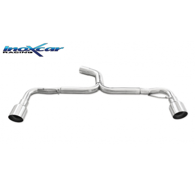 Escape trasero sin silenciador 1X102 RACING Salida Izq. + Dcha. VOLKSWAGEN SCIROCCO 2.0 R TSI DSG (265CV) 2010-- SIN homologacio