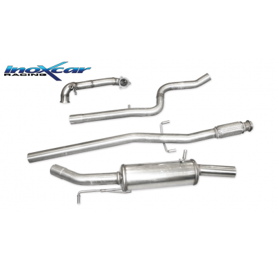 Tubo de sustitución del catalizador + Tubo central directo + Escape trasero gr.A  63,5 Ø PEUGEOT 208 GTI 1.6 (200cv) SIN homolog
