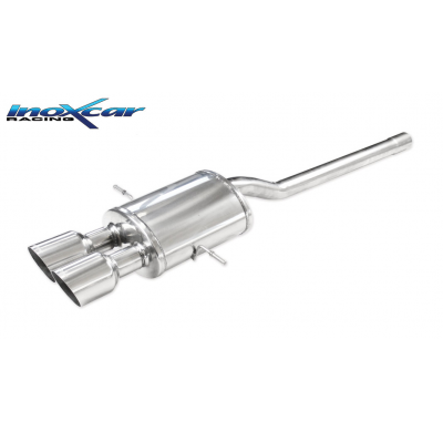 Escape trasero deportivo CEN 2X100 RACING MINI COOPER 1.6 S (184cv) 2011 diam. 55 (Type R56) CON Homologacion Europea Inoxca