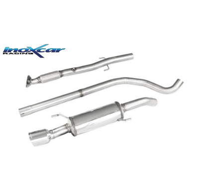 Tubo central con silenciador + Escape trasero 1X100 RACING diam. 63,5 OPEL ADAM 1.4 S TURBO (150cv) 2015-- diam. 54 SIN homologa