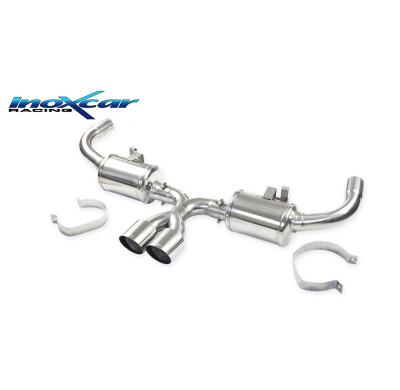 Escape trasero deportivo CEN 2X90 RACING PORSCHE CAYMAN 718 S 2.5i Turbo (350cv) 2016-- SIN homologacion Inoxcar
