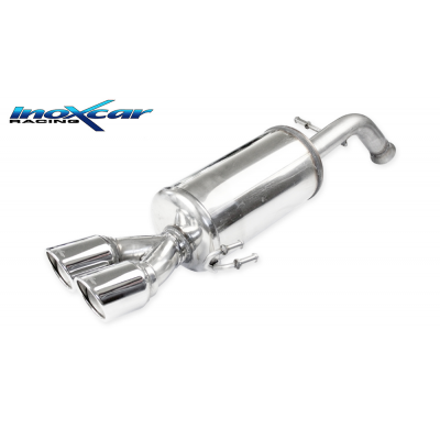 Escape trasero deportivo 2X80 X-RACE KIA PICANTO GT-Line 1.0 TGDI (100cv) Ø 50 2018-- PENDIENTE de Homologacion Europea Inox