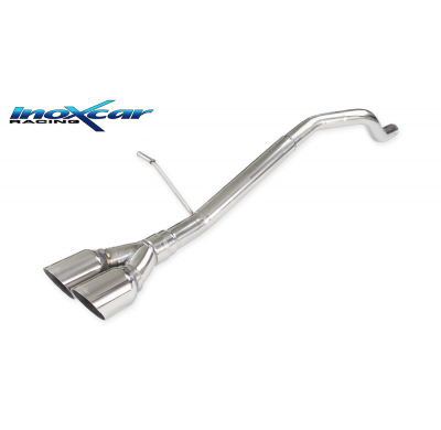 Escape trasero sin silenciador 2X80 RACING RENAULT CLIO 4 900 (75cv) 2018- SIN homologacion Inoxcar