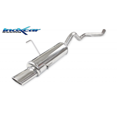 Escape trasero deportivo 1X120X80 FIAT PUNTO 2B (Type 188) 1.9 MJET HGT (100CV) 2004-2005 Ø 50 CON Homologacion Europea Inox