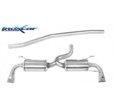 Tubo central directo + 2 SIL Salida Izq. + Dcha. LAND ROVER EVOQUE 2.2 sd4 (190cv) 2011-- SIN homologacion Inoxcar