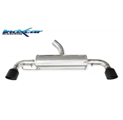 Escape trasero deportivo 1X100 BLACK CERAMIC Salida Izq. + Dcha. ( Ø 70) TOYOTA YARIS 1.6 GR (261cv) 2020-- Diam. 70mm SIN h