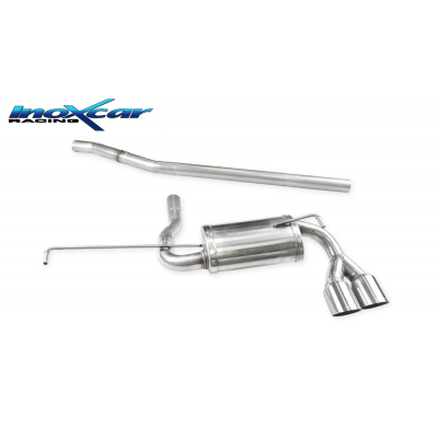 Escape trasero deportivo 2X80 RACING FIAT 500 X 1.0 (120cv) Restyling 2019-- PENDIENTE de Homologacion Europea Inoxcar