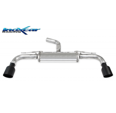 Escape trasero deportivo 1X100 BLACK CERAMIC Salida Izq. + Dcha. VOLKSWAGEN GOLF 8 2.0 GTI (245cv) 2020-- PENDIENTE de Homol