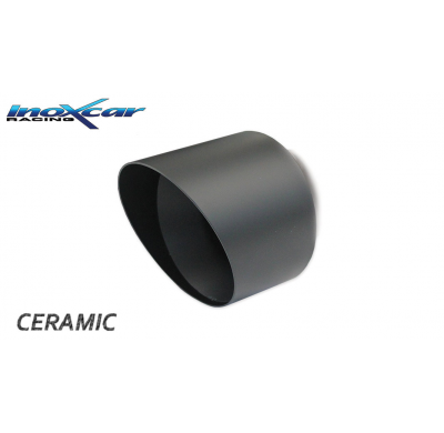 Escape trasero deportivo 1X90 BLACK CERAMIC PEUGEOT 208 1.2 (110cv) 2016-- PENDIENTE de Homologacion Europea Inoxcar