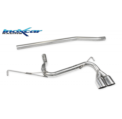 Escape trasero sin silenciador 2X80 RACING FIAT 500 X 1.0 (120cv) Restyling 2019-- PENDIENTE de Homologacion Europea Inoxcar