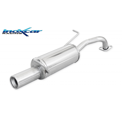 Escape trasero deportivo 1X80 TOYOTA YARIS 1.0 (69cv) 2011-- CON Homologacion Europea Inoxcar