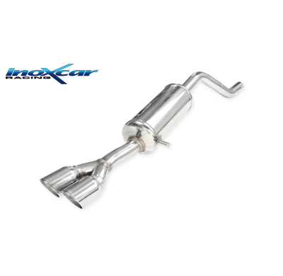 Escape trasero deportivo 2X80 RACING PEUGEOT 208 1.2i T (130cv) 2020-- PENDIENTE de Homologacion Europea Inoxcar