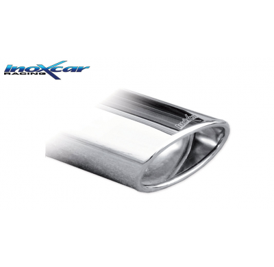 Escape trasero deportivo 1X120X80 OBLIQUO BMW E87 serie 1 118D 2.0 (143cv) 2008-- Ø 55 int. SIN homologacion Inoxcar