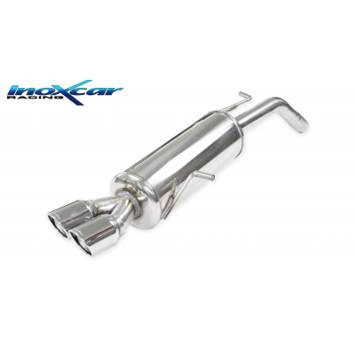Escape trasero deportivo 2X80 X-RACE PEUGEOT 207 1.6 16V GTI (175CV) 2007-- Ø 55 CON Homologacion Europea Inoxcar