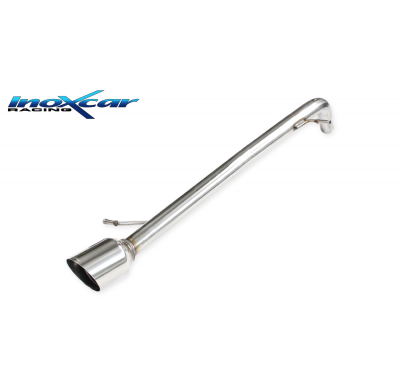 Escape trasero sin silenciador 1X100 RACING RENAULT CLIO 5 1.3 Tce (131cv) 2020-- SIN homologacion Inoxcar