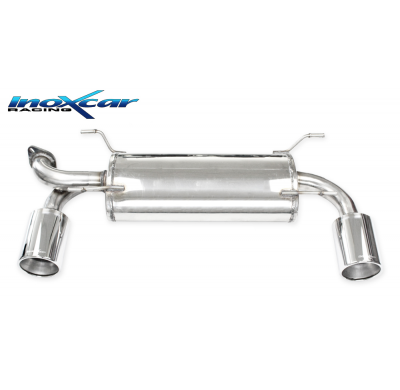 Escape trasero deportivo 1X120 MEGA Salida Izq. + Dcha. TOYOTA GT 86 2.0i (200CV) 2017-- CON Homologacion Europea Inoxcar