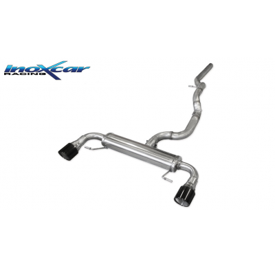 Escape trasero deportivo 1X100 X-RACE Salida Izq. + Dcha. BLACK EDITION AUDI A1 (Type 8X) 2.0 TFSi Quattro (256CV) 2012--  S