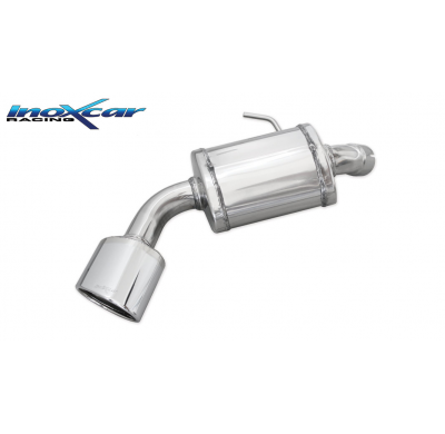 Escape trasero deportivo 1X120X80 OBLIQUO BMW E87 serie 1 120D (163CV) 2004-- CON Homologacion Europea Inoxcar
