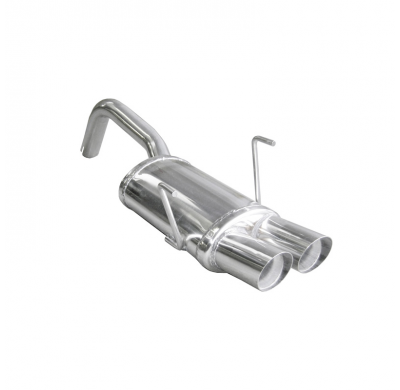 Escape trasero deportivo 2X70 RACING FIAT 500 1.4 16V (100CV) 2007-- Ø 48 CON Homologacion Europea Inoxcar
