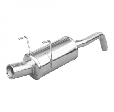 Escape trasero deportivo 1X80 FIAT 500 1.2 (69CV) 2007-- Ø 40 CON Homologacion Europea Inoxcar