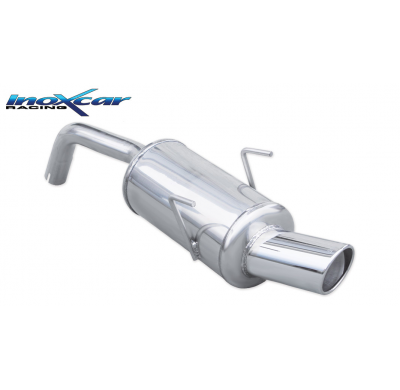 Escape trasero deportivo 1X90 X-RACE FIAT PANDA 1.4 16V 100HP (100CV) 2006-- Ø 48 CON homologacion Inoxcar