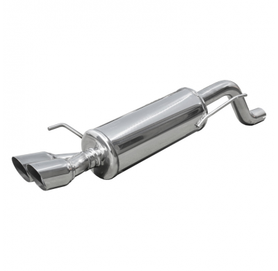 Escape trasero deportivo 2X80 RACING ABARTH GRANDE PUNTO 1.4 T-JET (155CV) 2007-- Ø 55 CON Homologacion Europea Inoxcar