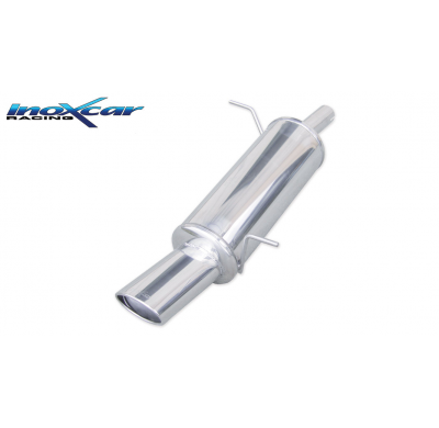 Escape trasero deportivo 1X120X80 FORD FIESTA 6° serie (08) 1.6 16V (120CV) 2009-- Ø 48 CON Homologacion Europea Inoxcar