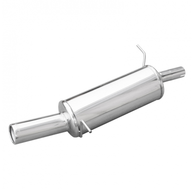 Escape trasero deportivo 1X80 FORD FIESTA 6° serie (08) 1.6 16V (120CV) 2009-- Ø 48 CON Homologacion Europea Inoxcar