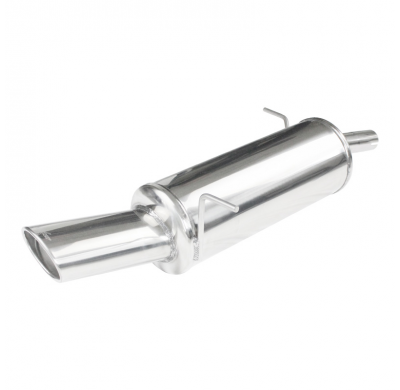 Escape trasero deportivo 1X120X80 FORD FIESTA 6° serie (08) 1.2 16V (60CV-82CV) 2008-- Ø 42 CON Homologacion Europea Inoxca