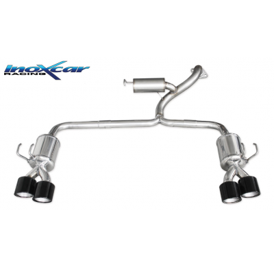 Escape trasero deportivo 2X100 X-RACE Salida Izq. + Dcha. Black Edition HONDA CIVIC TYPE-R 2.0 (310cv) 2015-- PENDIENTE de H