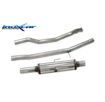 Tubo central directo + Escape trasero gr.A 63 Ø PEUGEOT 205 RALLYE 1.3 SIN homologacion Inoxcar