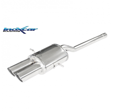 Escape trasero deportivo CEN 2X90 RACING MINI COOPER 1.6 S (184cv) 2011 diam. 55 (Type R56) CON Homologacion Europea Inoxcar