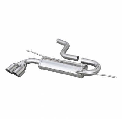 Escape trasero deportivo 2X80 RACING AUDI A3 (Type 8P) 2.0 TDI (140CV) 2003-- CON Homologacion Europea Inoxcar