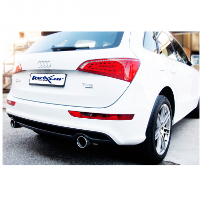 Escape trasero deportivo 1X100 X-RACE  Salida Izq. + Dcha. AUDI Q5 2.0 TFSi Quattro (180CV) 2010-- CON homologacion Inoxcar