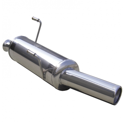 Escape trasero deportivo 1X80 PEUGEOT 206 HDI HDI 2.0 (90CV) 2000-2005 CON Homologacion Europea Inoxcar