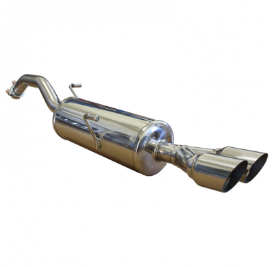 Escape trasero deportivo 2X80 RACING   PEUGEOT RCZ 1.6 THP (156CV) 2010-- CON Homologacion Europea Inoxcar