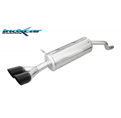Escape trasero 2X80 RACING BLACK CERAMIC RENAULT CLIO 4 1.5 Dci (100cv) 2012-- Inoxcar PENDIENTE DE HOMOLOGACION