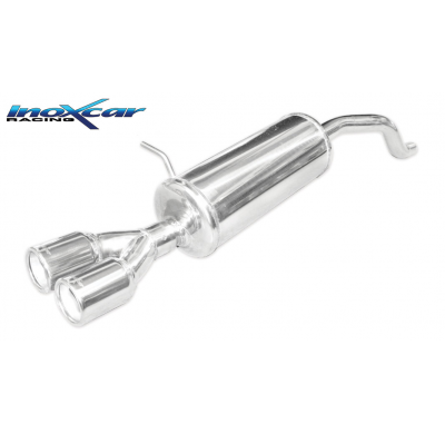 Escape trasero deportivo 2X80 RENAULT CLIO 4 1.2 (75cv) 2013--  CON Homologacion Europea Inoxcar