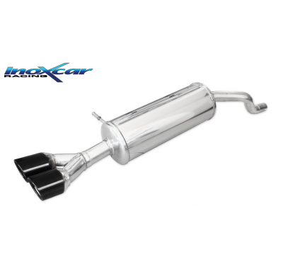 Escape trasero deportivo 2X80 X-RACE BLACK EDITION RENAULT CLIO 4 1.2 GT (120cv) 2013-- CON Homologacion Europea Inoxcar