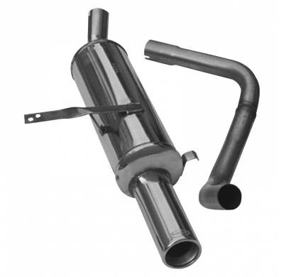 Escape trasero deportivo 1X102 RENAULT MEGANE II 1.9 DCi (120CV) 2002-- Ø 50 CON Homologacion Europea Inoxcar