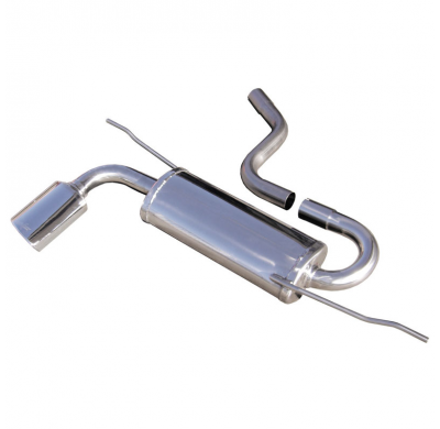 Escape trasero deportivo 1X120X80 OBLIQUO SEAT LEON (Type 1P) 1.6 (102CV) 2005-- CON Homologacion Europea Inoxcar